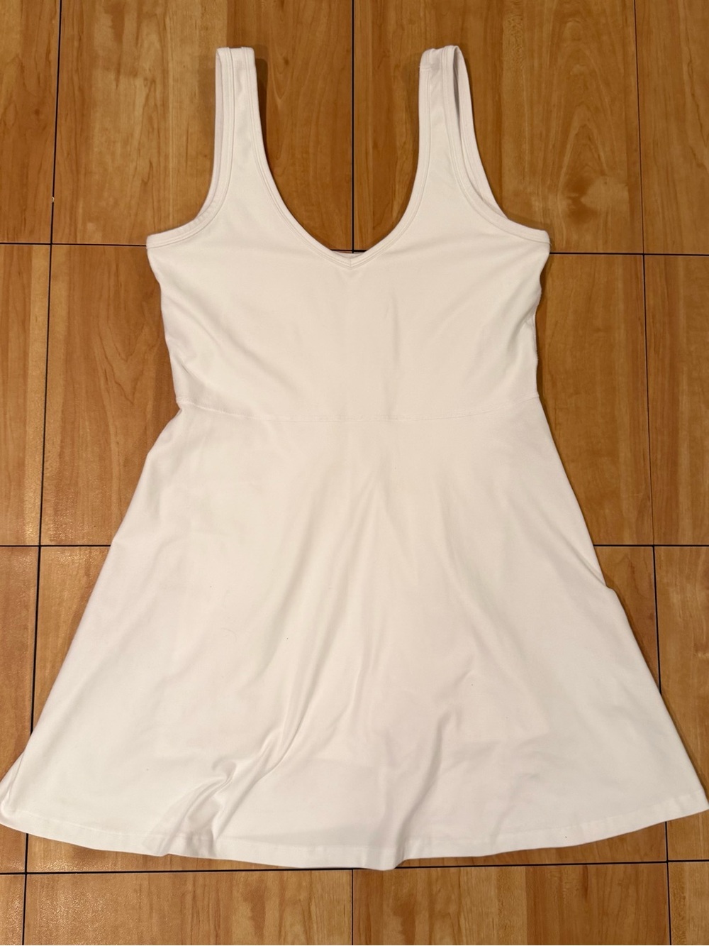 Beyond Yoga White Active Tennis Dress Built In Shorts M